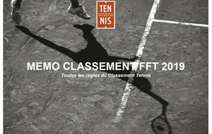 Memo Classement FFT 2019