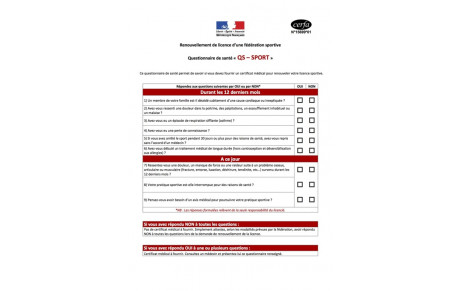 Le certificat médical