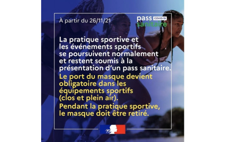 Pass Sanitaire le 26/11/2021