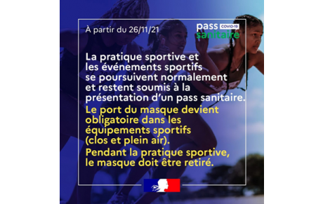 Evolutions des contraintes sanitaires