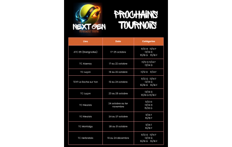 Tournoi NextGen Vendée Tour
